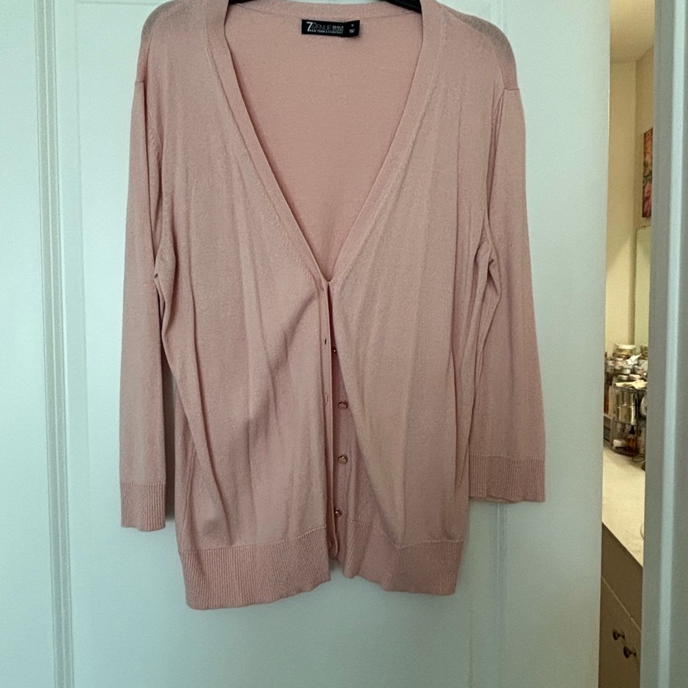New York & Company Blush Cardigan Sweater